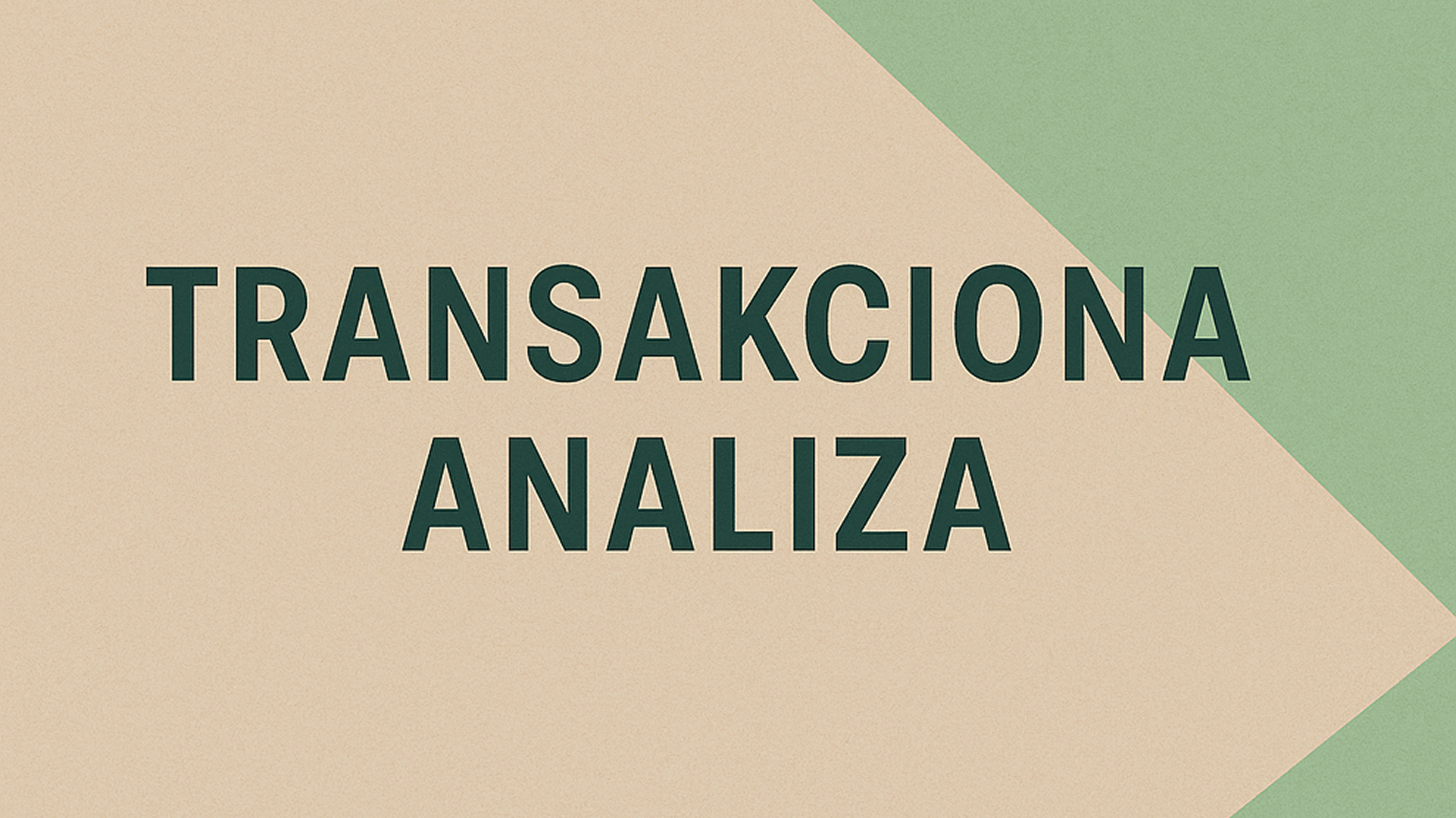 Transakciona analiza, audio i video zapisi
